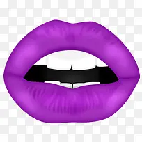 紫色嘴唇
