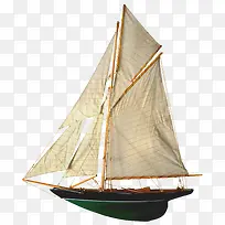 单桅杆帆船模型