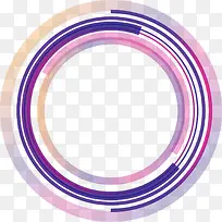 紫色圆圈光环