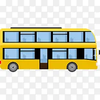 黄色双层巴士