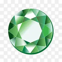绿色圆形行钻石矢量