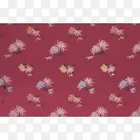 菊花花纹布料背景