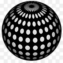 波点网状循环矢量球体