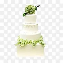 绿色花球蛋糕