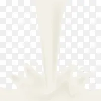 矢量牛奶倾倒图