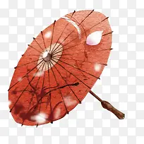 雨伞画伞中国风素材漂浮古风素材