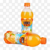两瓶果粒橙汁