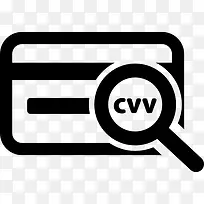 信用卡CVV码图标