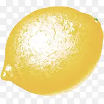 手绘黄绿色柠檬水果