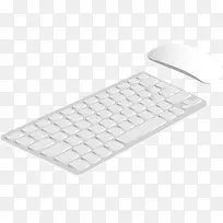 白色电脑键盘鼠标