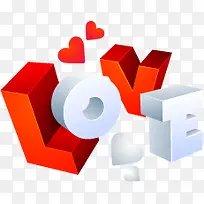 LOVE立体字