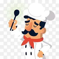 厨师卡通头像男生