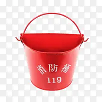 红色119消防桶防沙桶