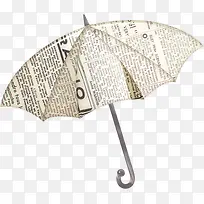 报纸雨伞
