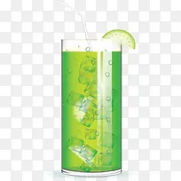 绿色半透明鸡尾酒