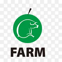 矢量卡通扁平化猪农场logo