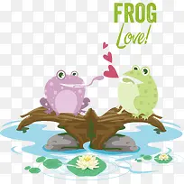 两只情侣青蛙