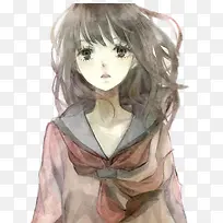 惆怅的女子