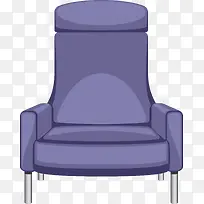 紫色卡通沙发椅子