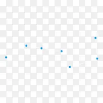 蓝色免抠天空中的北斗七星