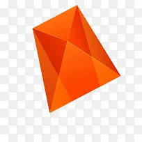 矢量橙色几何图片