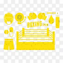 黄色拳击手装备