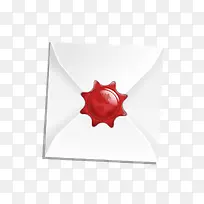 红色密封信封