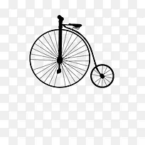 简洁自行车矢量图