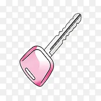粉色卡通钥匙