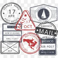 复古邮政邮戳