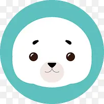 北极熊头像