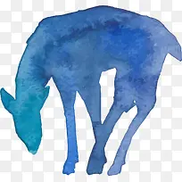 蓝色的小鹿