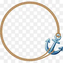 绳子船锚圆圈标志
