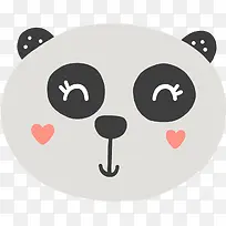 灰色熊猫头像
