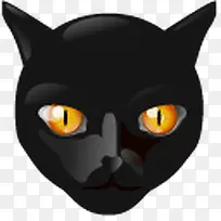 黑色的猫头
