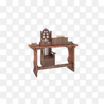 古代棕色复古书房写字桌