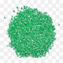 绿色塑料颗粒元素