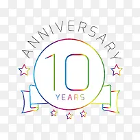 10周年徽章