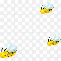 蜜蜂飞舞采蜂蜜