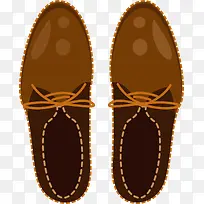 男式棕色休闲鞋