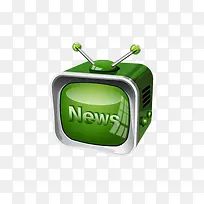 绿色质感电视
