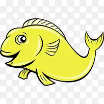 黄色鲤鱼