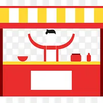 卡通食品摊位