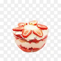 草莓夹心冰淇淋图片素材