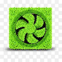 绿叶堆积设计排气扇