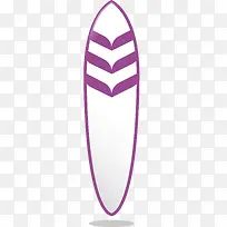 紫色样式扁平冲浪板