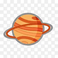 矢量手绘土星星球