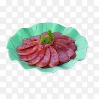 盘子中的红肠素材图片