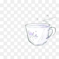 手绘可爱漫画水杯咖啡杯