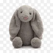 灰色垂耳兔公仔玩偶